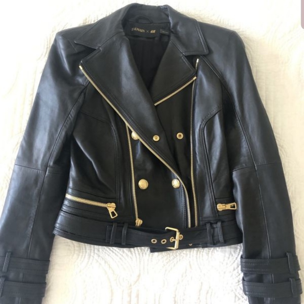 SOLD!!! Balmain leather jacket